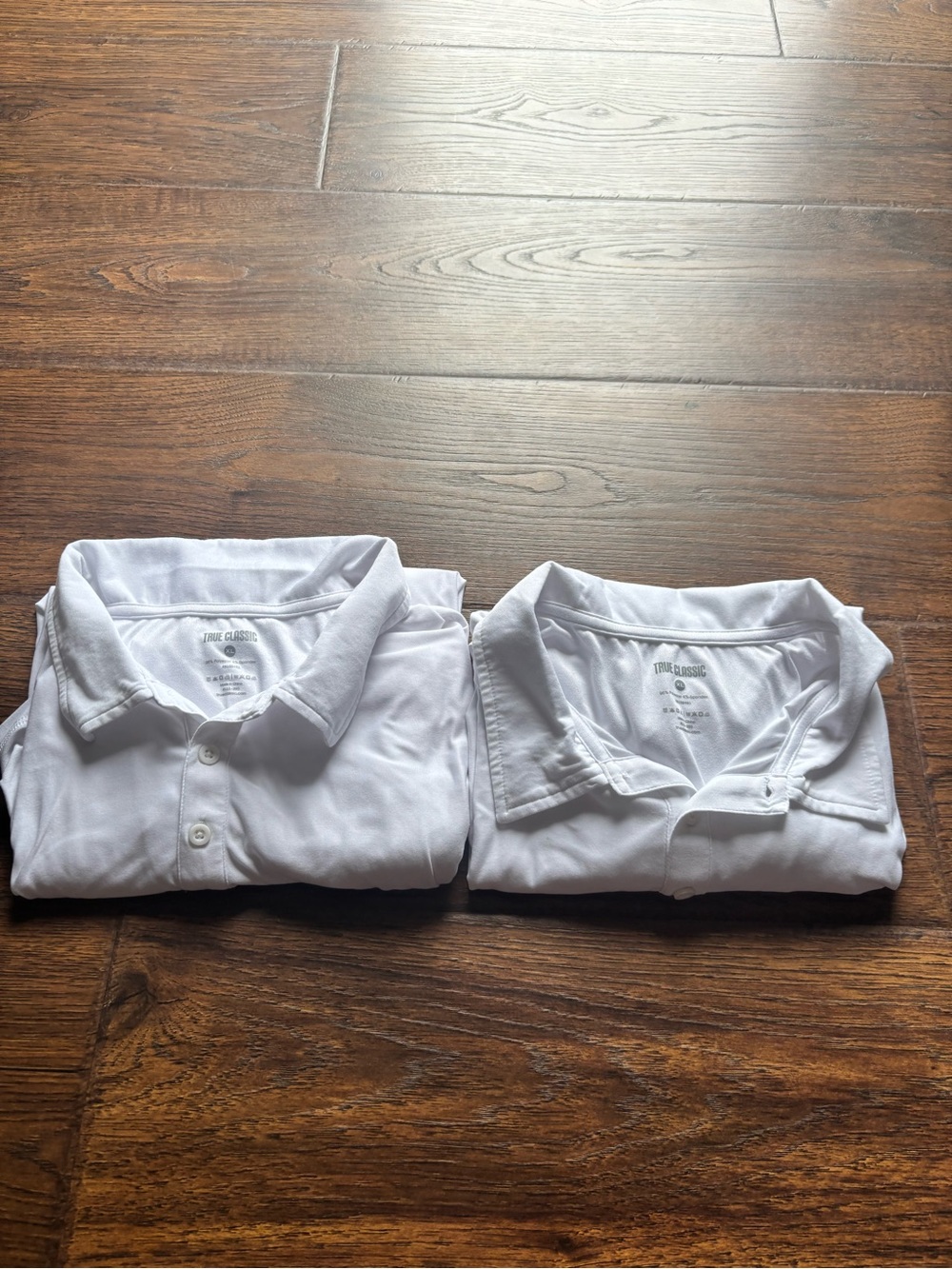 True Classic Men's White Performance Polo - 2-Pack